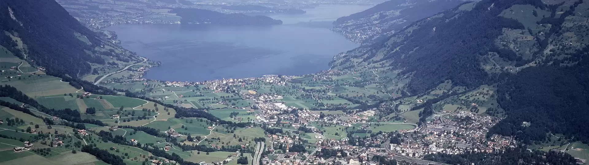 Region Arth-Goldau aus der Vogelperspektive